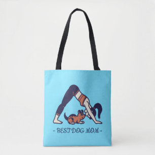 TOTE BAG MEILLEUR CHIEN MOM YOGA