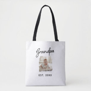 Tote Bag Meilleur Grand-Père Photo Année de création