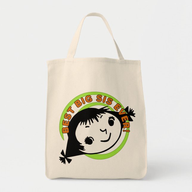 Tote Bag Meilleur Grand Sis Rétro (Devant)