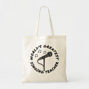 Tote Bag Meilleur professeur de chant au monde, Chanteur dr