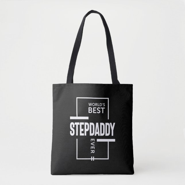Tote Bag Meilleur Stepdaddy du monde des hommes (Devant)