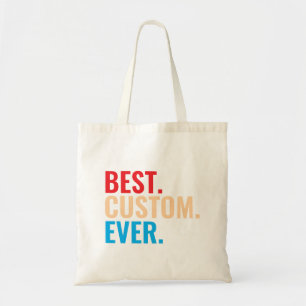 Tote Bag Meilleur texte vintage rétro Customisé personnalis