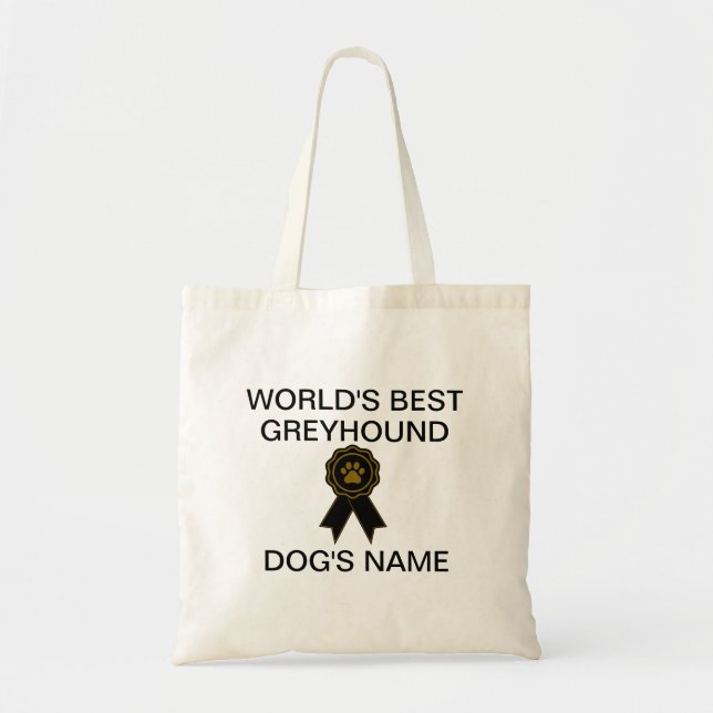 Tote Bag Meilleure conception Greyhound sur mesure (Devant)