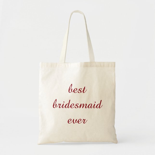 Tote Bag Meilleure femme de chambre personnalisée jamais (Devant)