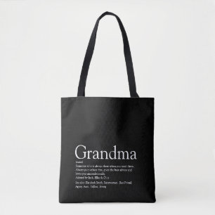 Tote Bag Meilleure Grand-mère du Monde, Définition de Grand