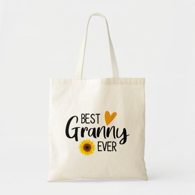 Tote Bag Meilleure grand-mère jamais // Mignonne cadeau de  (Devant)