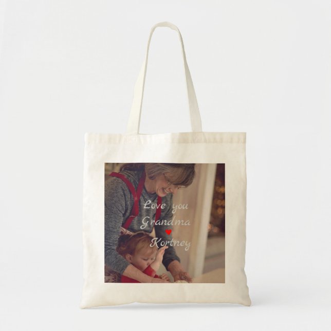 Tote Bag Meilleure grand-mère jamais photo collage nous vou (Devant)