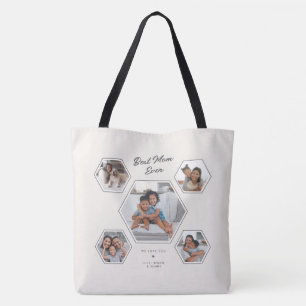 Tote Bag Meilleure Maman Ever Multi Photo Dix Collage Perso