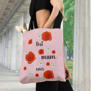 Tote Bag Meilleure maman - florale