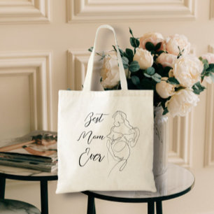 Tote Bag Meilleure maman toujours tendance Une ligne belle