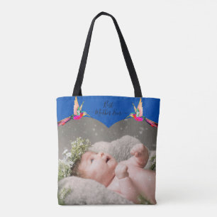 Tote Bag Meilleure Mère Jamais ! Photo famille Hummingbird