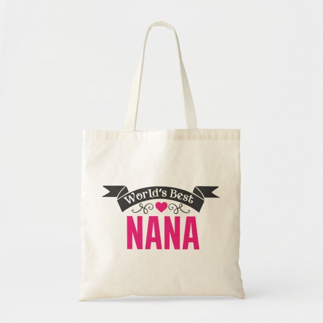 Tote Bag Meilleure Nana du monde (Devant)
