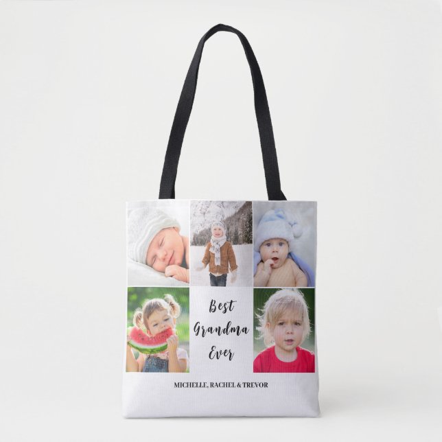 Tote Bag Meilleure photo de Grand-mère 5 (Devant)