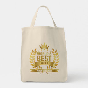 Tote Bag Meilleure Soeur Or du monde