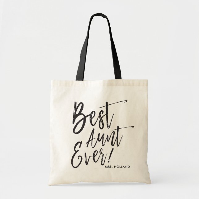 Tote Bag Meilleure tante| Mariage personnalisé de style de  (Devant)