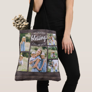 Tote Bag Meilleures bénédictions Maman Citation 6 Photo Rus