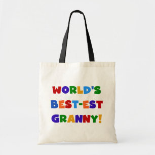 Tote Bag Meilleures couleurs vives de mamie au monde