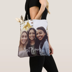 Tote Bag Meilleurs amis Photo BFF Besoins personnalisés