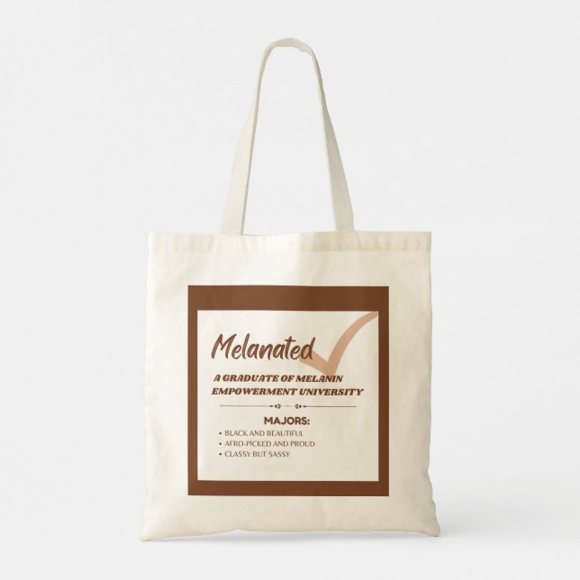 Tote Bag "Melanated" (Dos)