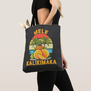 Tote Bag Mele Kalikimaka Hawaii Joyeux Noël