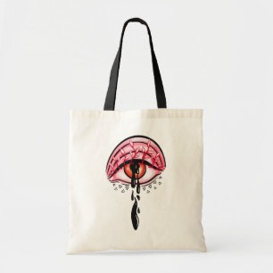 Tote Bag Melting Oeil Psychédélique Pastel Goth Art
