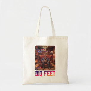 Tote Bag Mème de pieds Bigfoot amusant