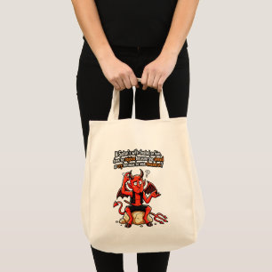 Tote Bag Meme du Diable Drôle de Femme Infidèle Satanique