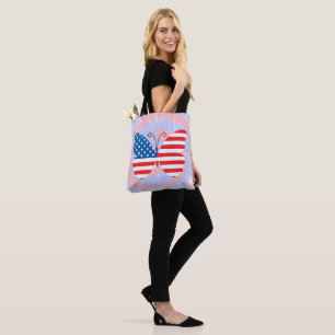 Tote Bag Memorial Day/4 juillet Butterfly