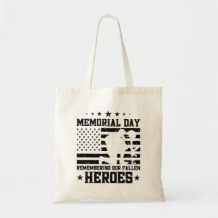 Tote Bag Memorial Day USA Flag Funky Party Veterans Day