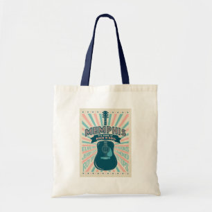 Tote Bag Memphis, TN : Série de guitares   Rock-N-Roll