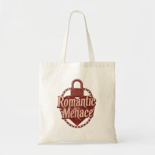 Tote Bag "Menace romantique" avec un cadenas au cœur audaci