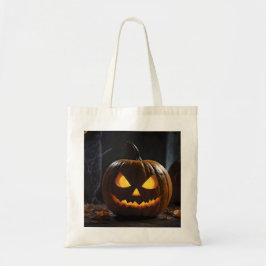 Tote Bag Menacer Citrouille Halloween,