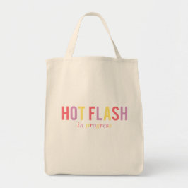 Tote Bag Ménopause amusante Flash chaud en cours