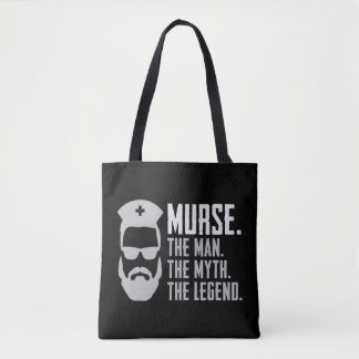 Tote Bag Mens Funny Never Underestimate An Old Man With A B