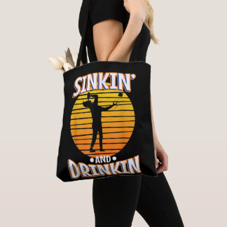 Tote Bag Mens Sinkin et buveur cornhole