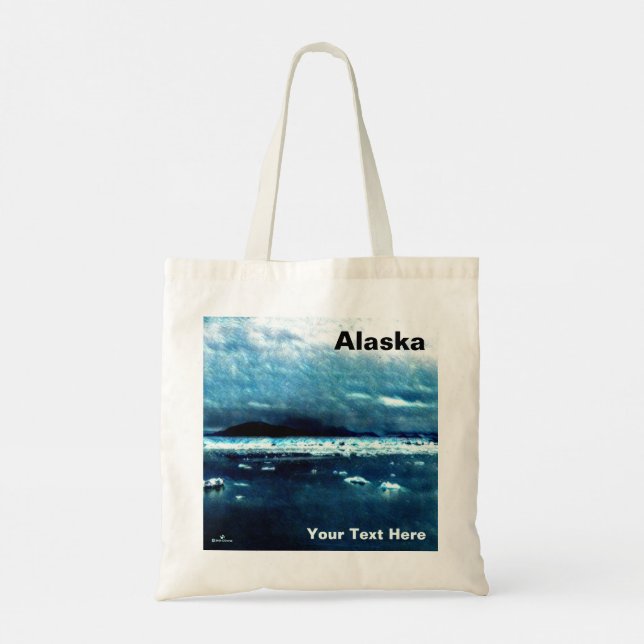 Tote Bag Mer bleue froide (Dos)