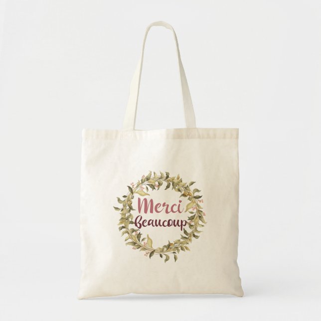 Tote Bag Merci Beaucoup Merci Français (Devant)