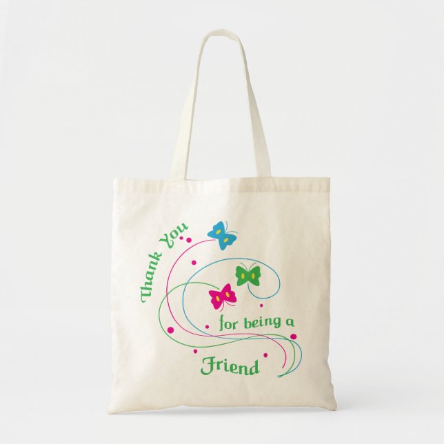 Tote Bag Merci d'être un ami (Devant)