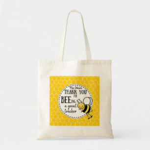Tote Bag Merci d'être un excellent professeur miel abeille