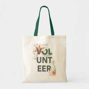 Tote Bag merci pour le bénévolat des fleurs