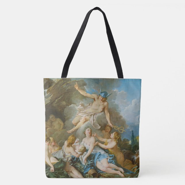 Tote Bag Mercure confiant le Baccus bébé aux Nymphes (Devant)