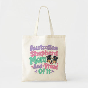 Tote Bag Mère de Berger Australien et fière Mignonne Drôle 