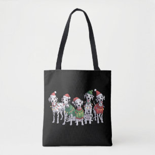 Tote Bag Mère de dalmatien Noël amoureux de chien de Noël