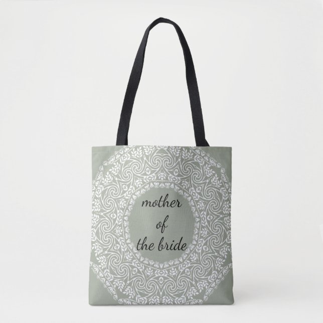 Tote Bag Mère de dentelle de mandala du remous de mariage (Devant)