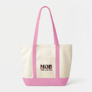 Tote Bag Mère du lettrage de tulipe de la jeune mariée