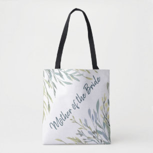 Tote Bag Mère faite sur commande de verdure d'aquarelle de