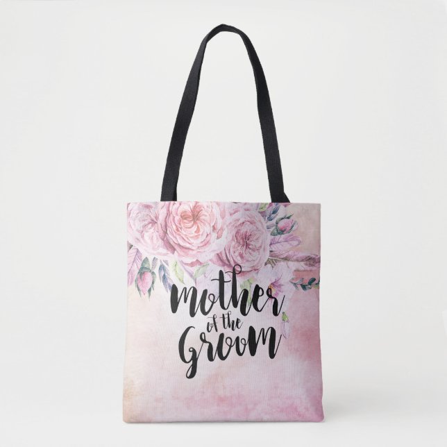 Tote Bag Mère mariage de la chambre Boho Aquarelle Floral (Devant)