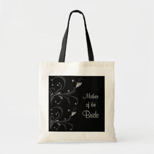 Tote Bag Mère noire et blanche de rouleau de papillon de la