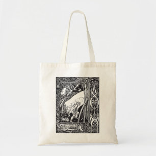 Tote Bag Merlin et Nimue, par Aubrey Beardsley - HD