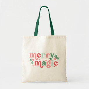 Tote Bag Merry Magic - Colorée Typographie de vacances